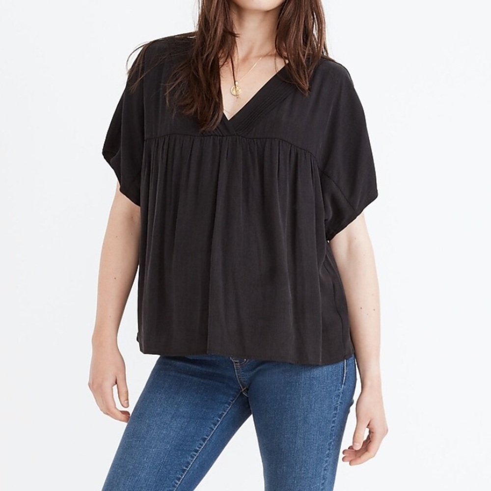 Madewell Rhyme V-neck Short Sleeve Top